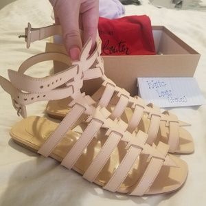 Christian louboutin Neronna flat calf vegetale